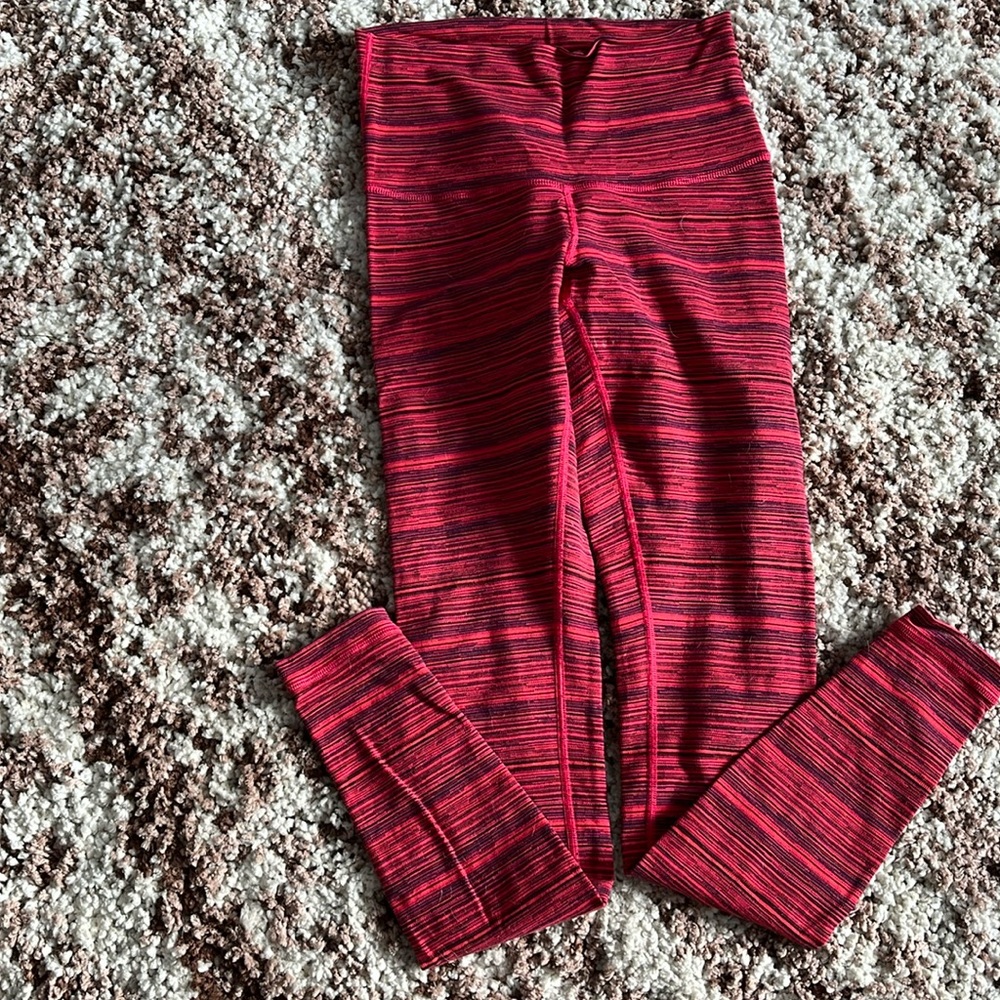 Hi rise lululemon wonder under in extra long